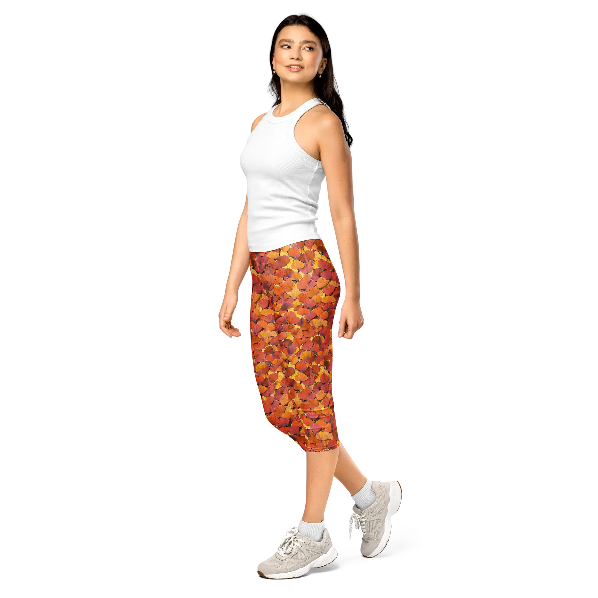 Autumn Ginkgo on Capri Leggings — Print file