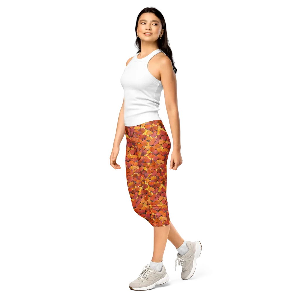 Autumn Ginkgo on Capri Leggings — Print file