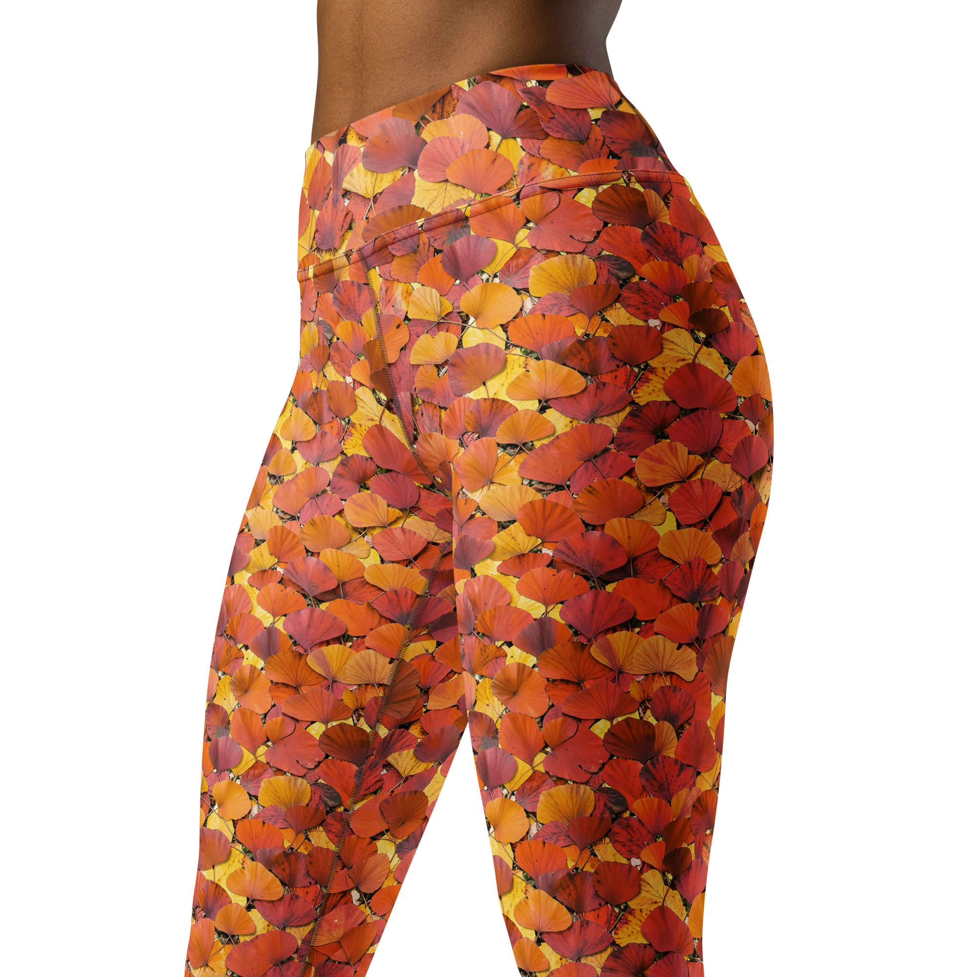 Autumn Ginkgo on Yoga Leggings — Print file