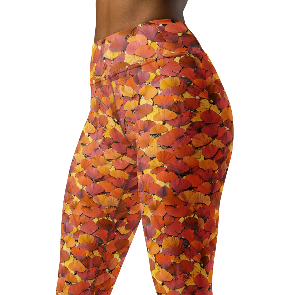 Autumn Ginkgo on Yoga Leggings — Print file