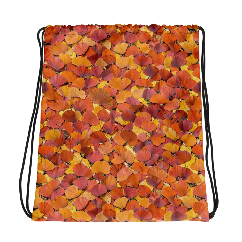 Autumn Ginkgo on Drawstring Bag — Mockup