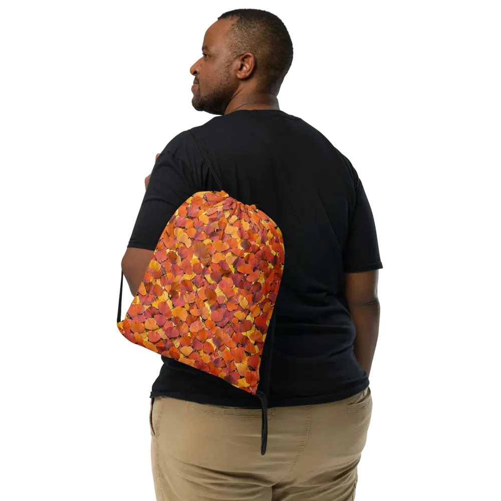 Autumn Ginkgo on Drawstring Bag — Print file