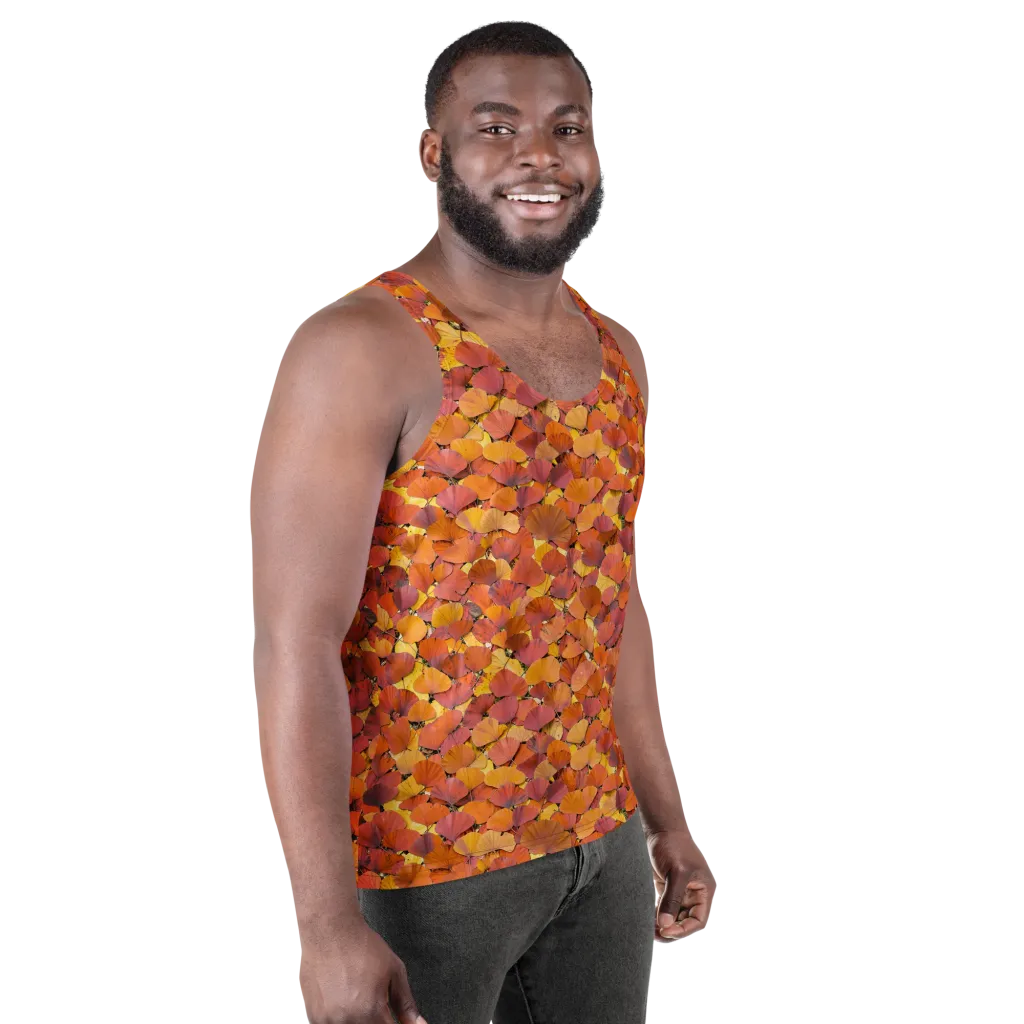 Autumn Ginkgo on Men's Tank Top — Right Front
