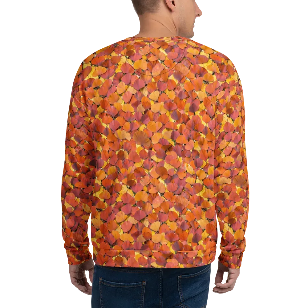 Autumn Ginkgo on Sweatshirt — Back