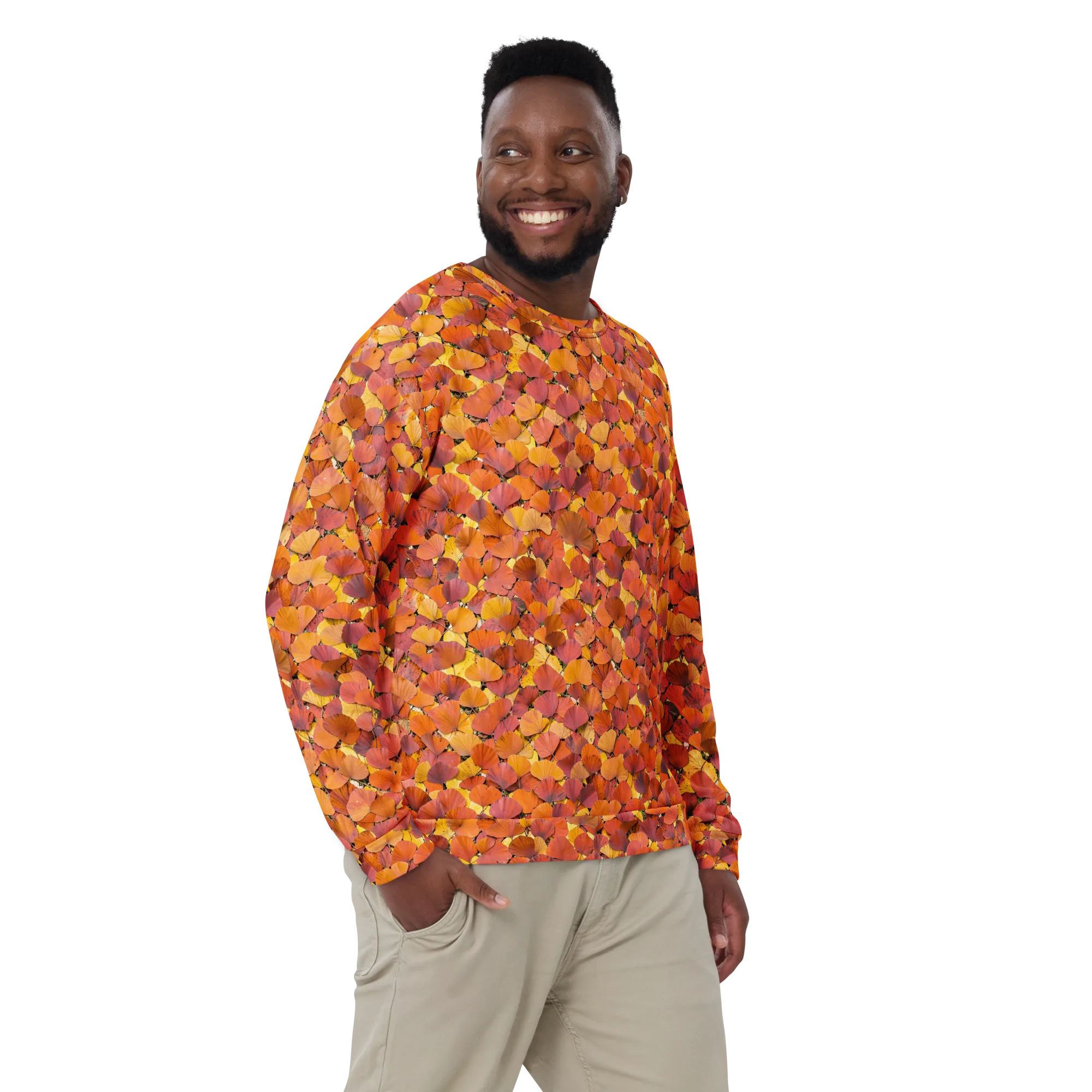 Autumn Ginkgo on Sweatshirt — Front print