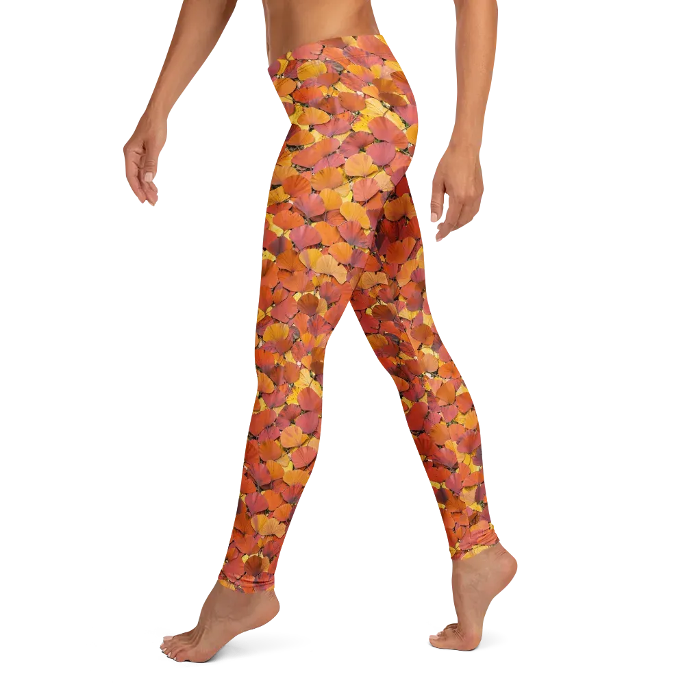 Autumn Ginkgo on Leggings — Left