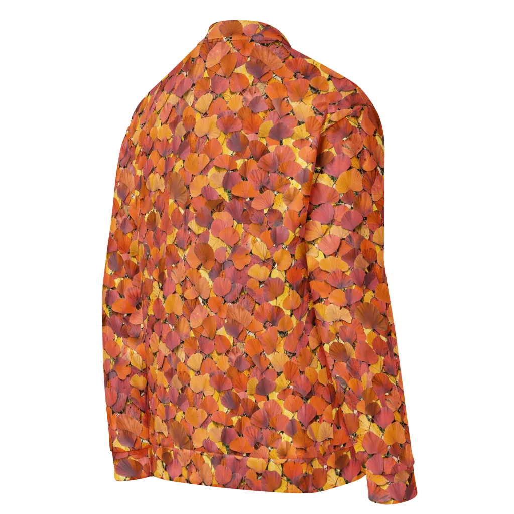 Autumn Ginkgo on Bomber Jacket — Details