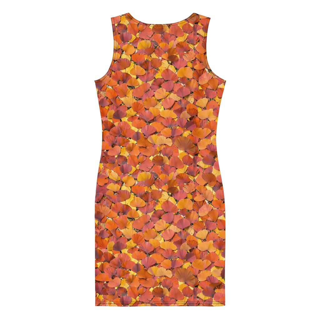 Autumn Ginkgo on Bodycon Dress — Print file