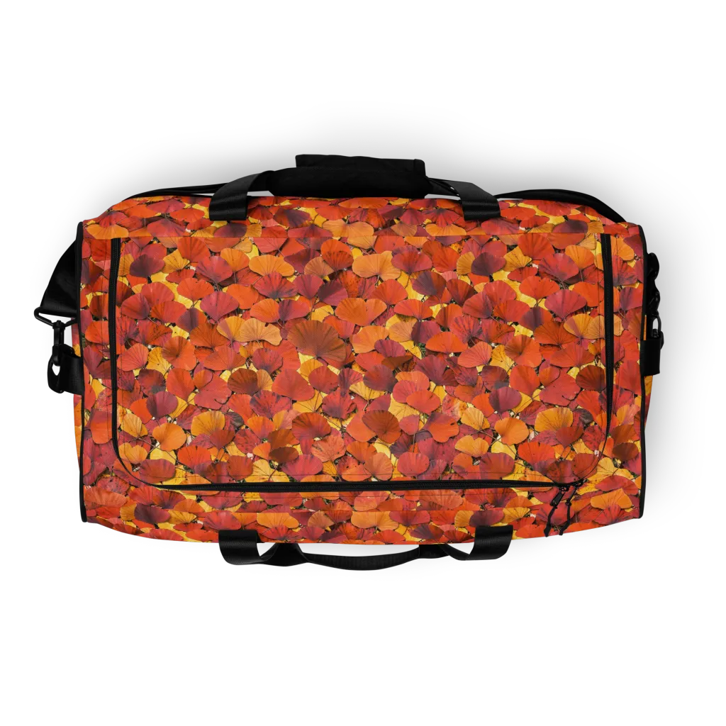 Autumn Ginkgo on Duffle Bag — Top print