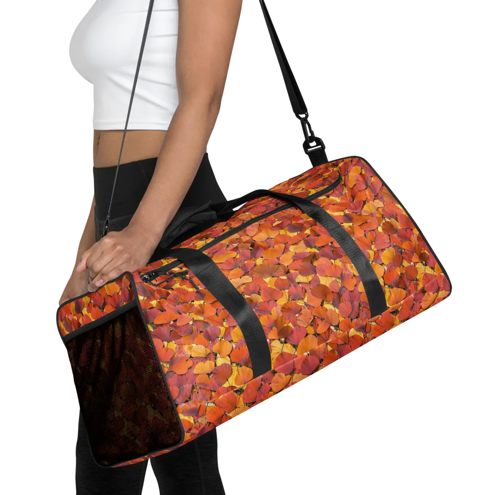 Autumn Ginkgo on Duffle Bag — Front