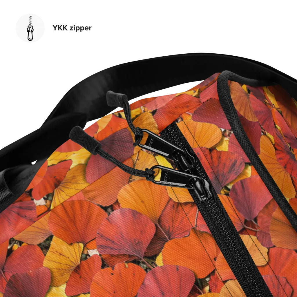 Autumn Ginkgo on Duffle Bag — Front print