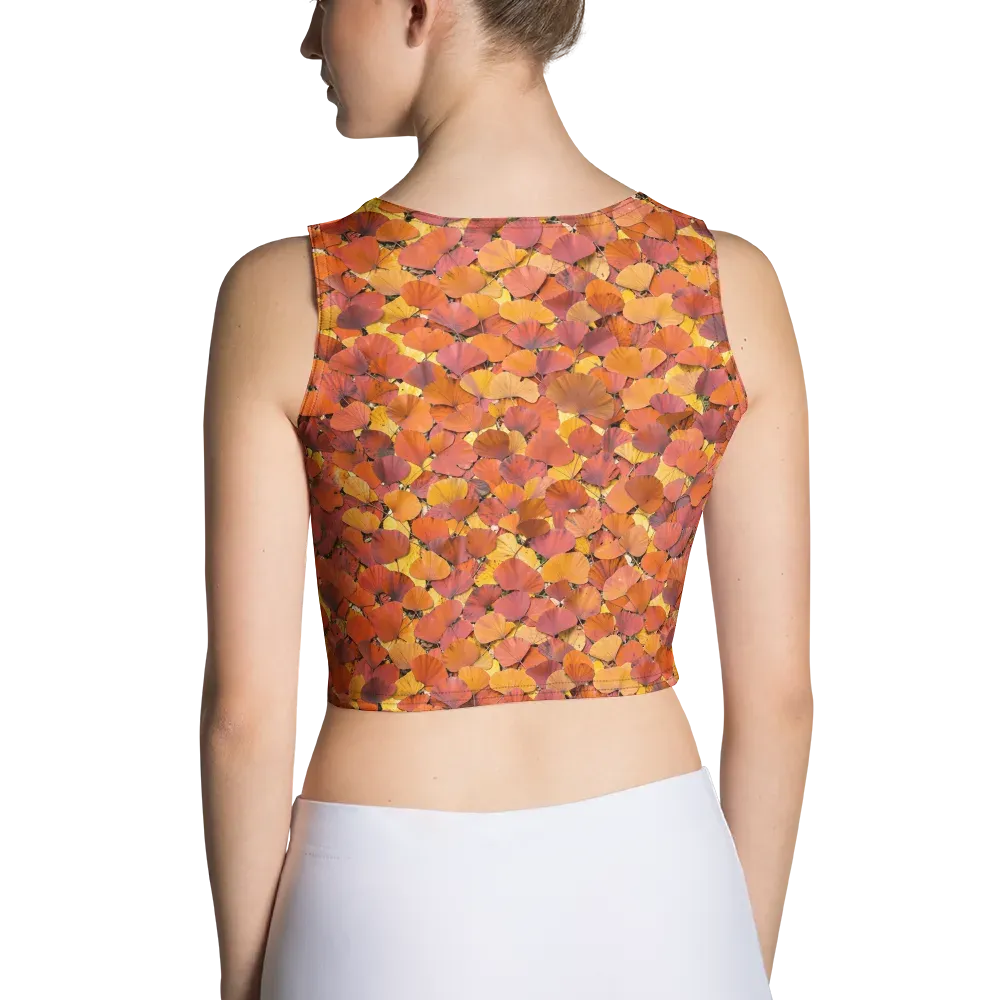 Autumn Ginkgo on Crop Top — Back