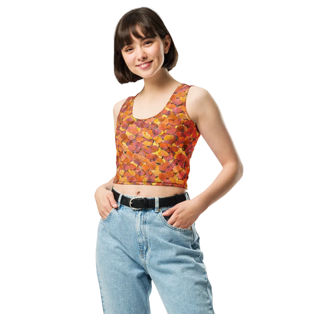 Autumn Ginkgo on Crop Top — Print file