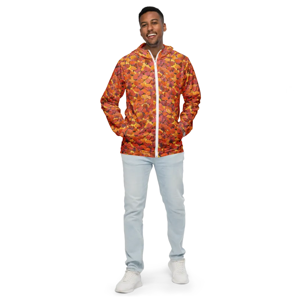 Autumn Ginkgo on Men's Windbreaker — Front