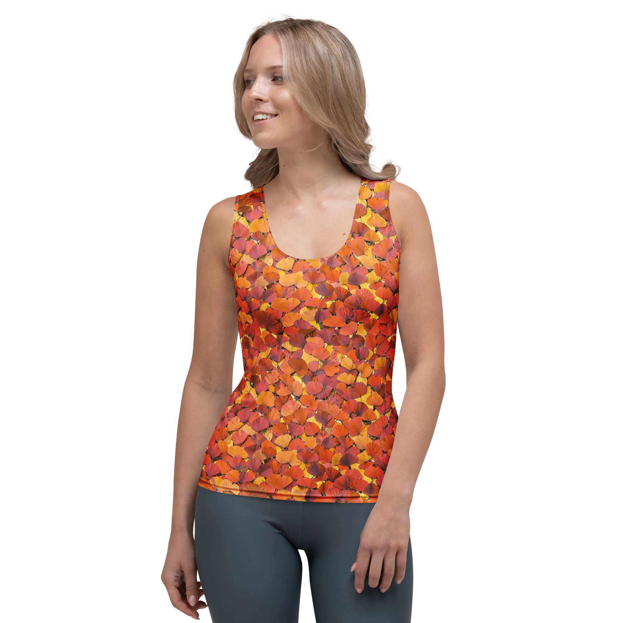 Autumn Ginkgo on Women's Tank Top — Front