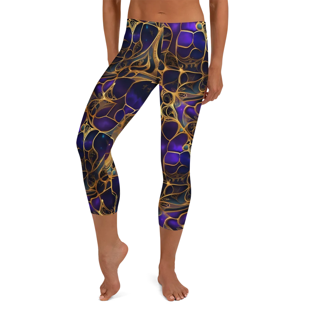 Aurum Nebula on Capri Leggings — Front