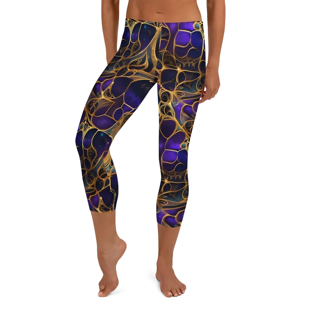 Aurum Nebula on Capri Leggings — Front