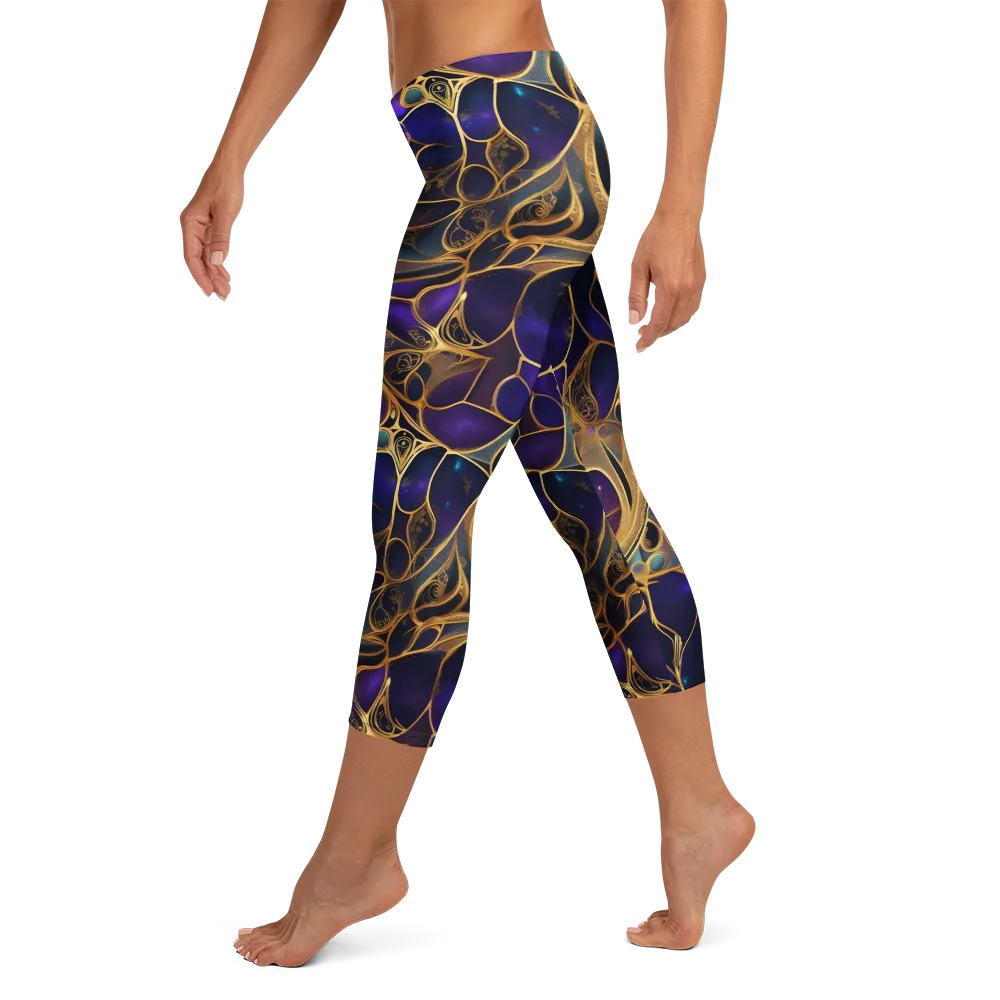 Aurum Nebula on Capri Leggings — Left