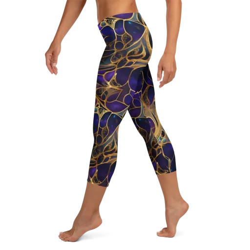 Aurum Nebula on a Capri Leggings