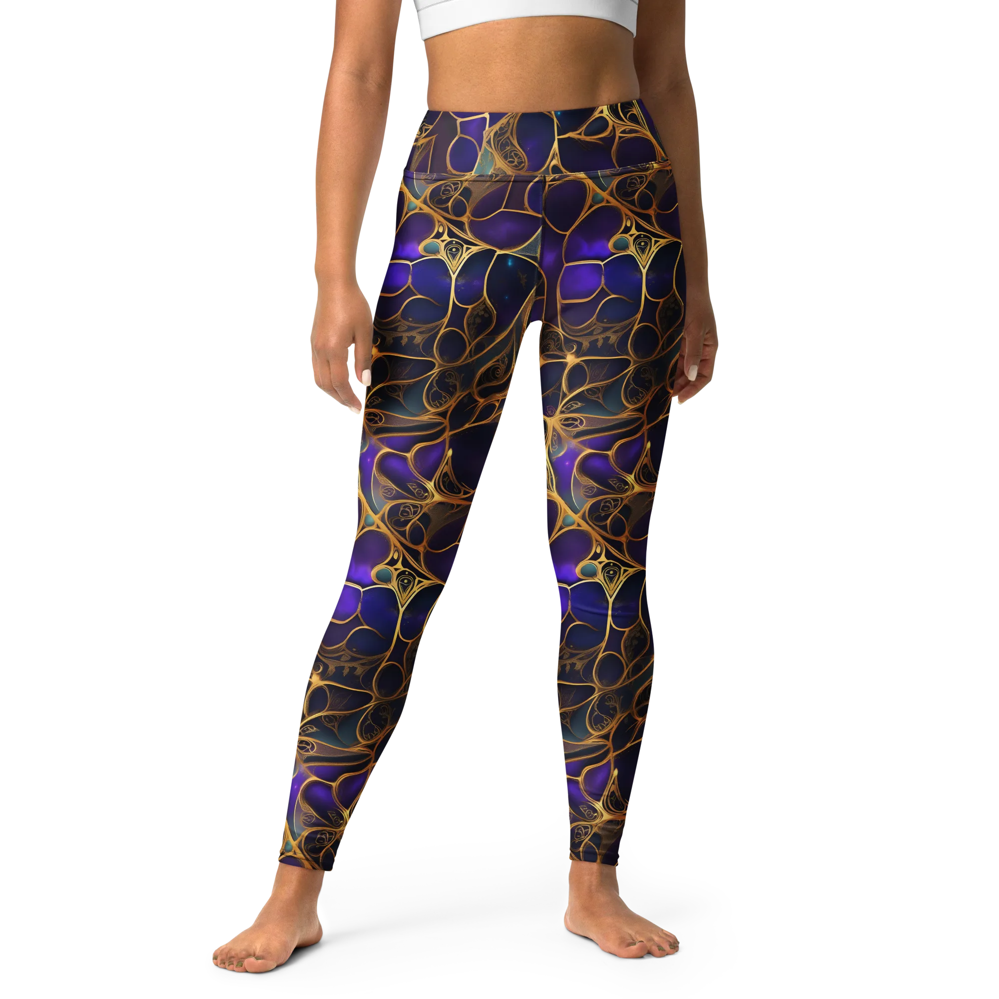 Aurum Nebula on Yoga Leggings — Print file