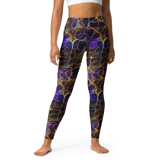 Aurum Nebula on a Yoga Leggings