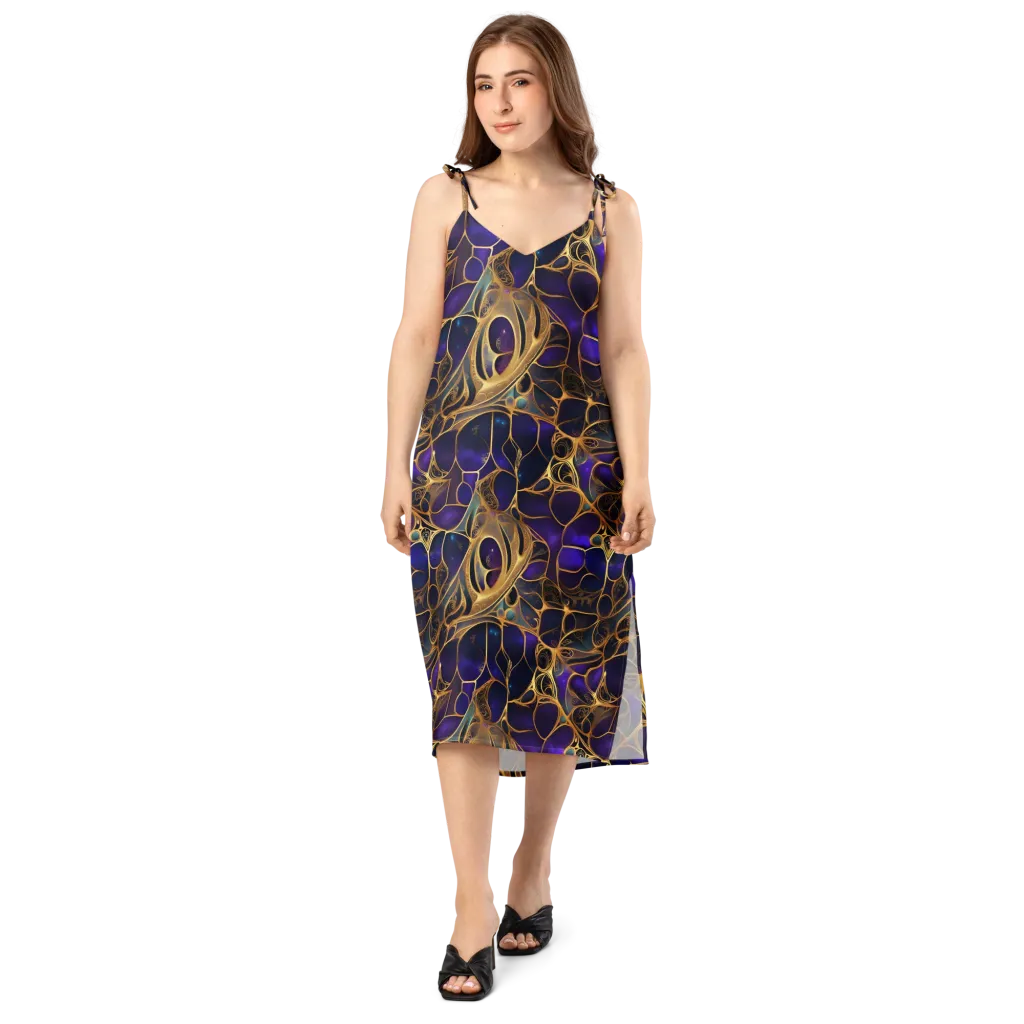 Aurum Nebula on Slip Dress — Front