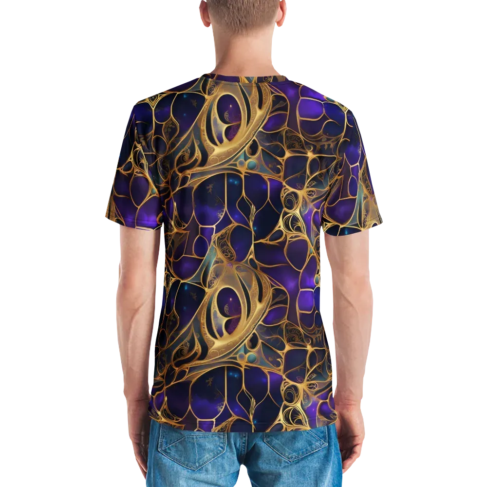 Aurum Nebula on Men's Crew Neck T-Shirt — Back