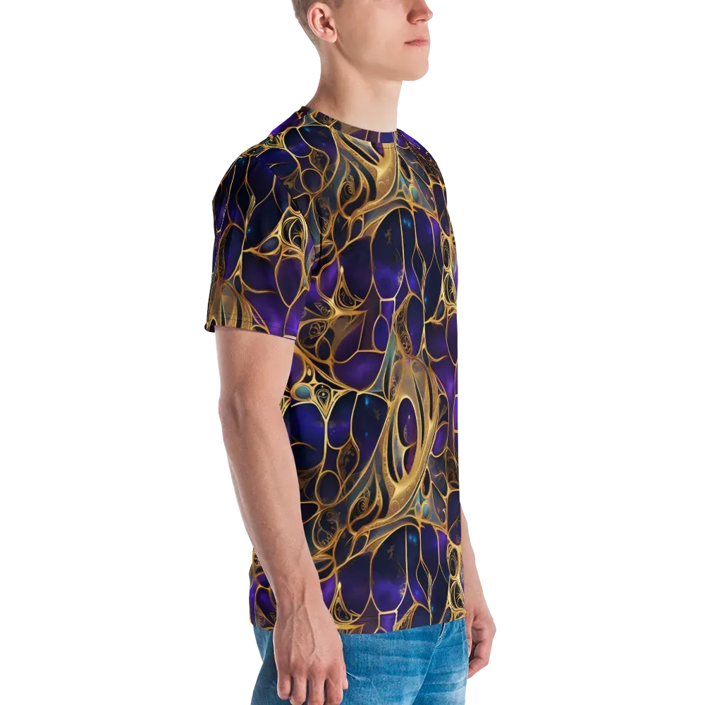 Aurum Nebula on Men's Crew Neck T-Shirt — Right