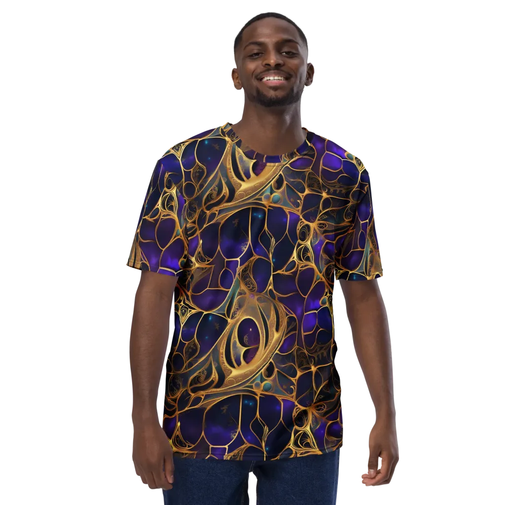 Aurum Nebula on Men's Crew Neck T-Shirt — Front print