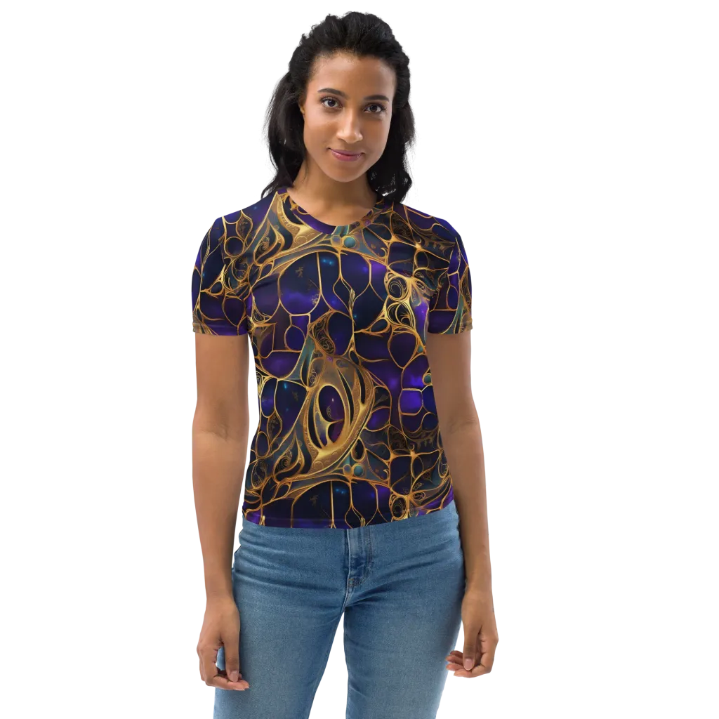 Aurum Nebula on Women's Crew Neck T-Shirt — Print file