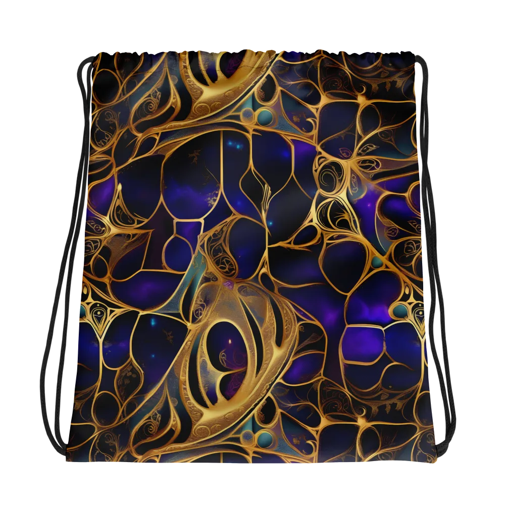 Aurum Nebula on Drawstring Bag — Mockup