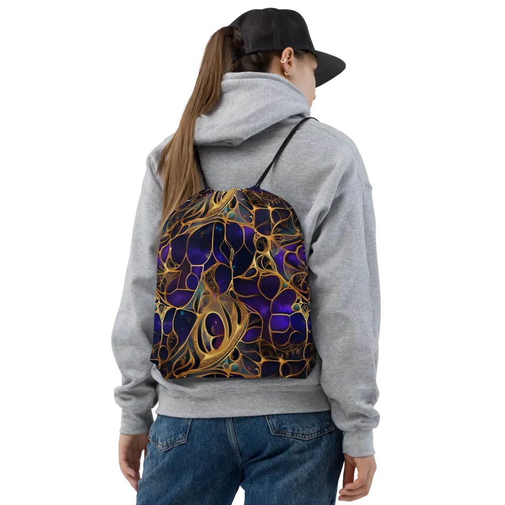 Aurum Nebula on Drawstring Bag — Front