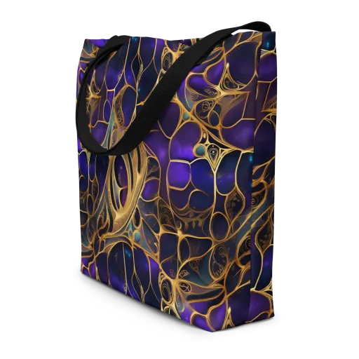 Aurum Nebula on a Large Tote Bag W/ Pocket