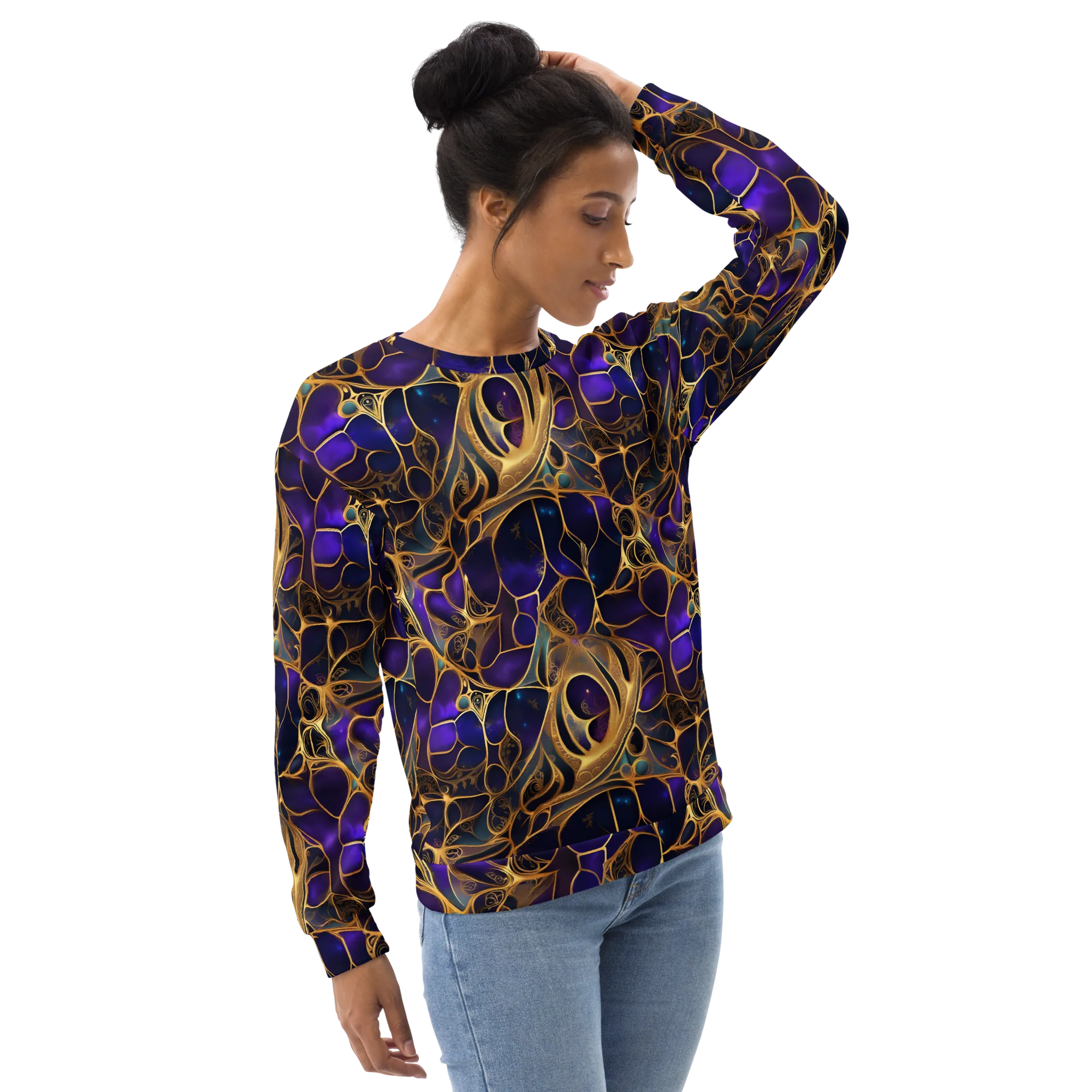 Aurum Nebula on Sweatshirt — Right sleeve