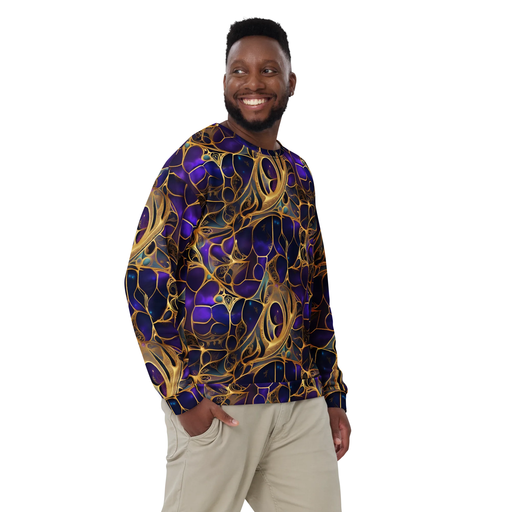 Aurum Nebula on Sweatshirt — Front print