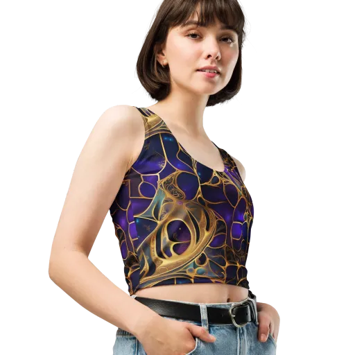Aurum Nebula on a Crop Top