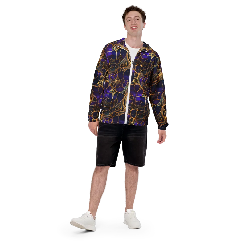 Aurum Nebula on Men's Windbreaker — Front print