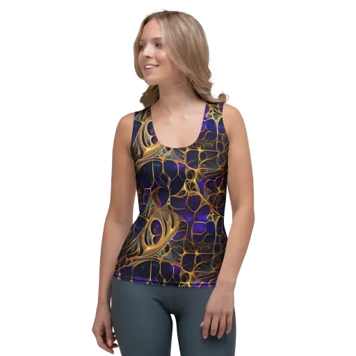 Aurum Nebula on a Women's Tank Top