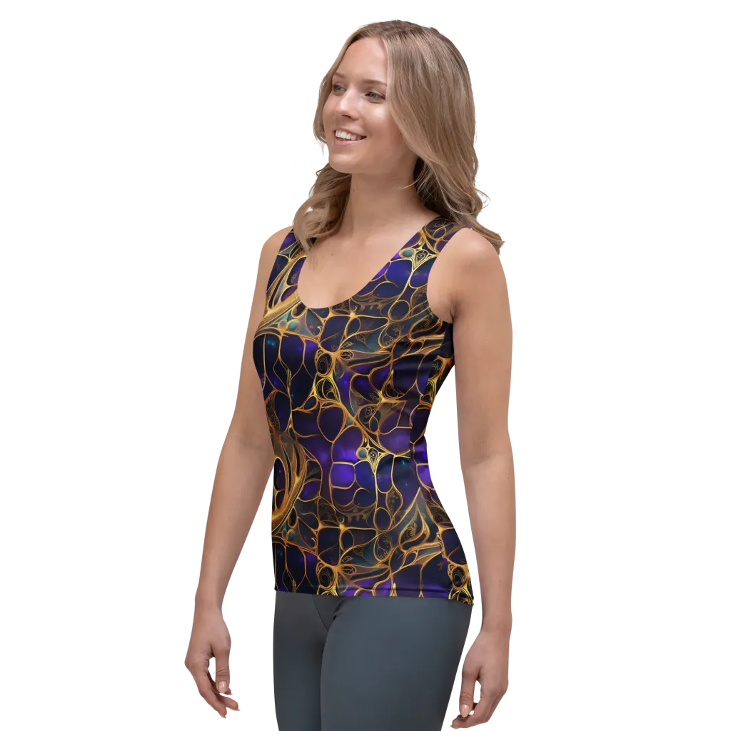 Aurum Nebula on Women's Tank Top — Left Front