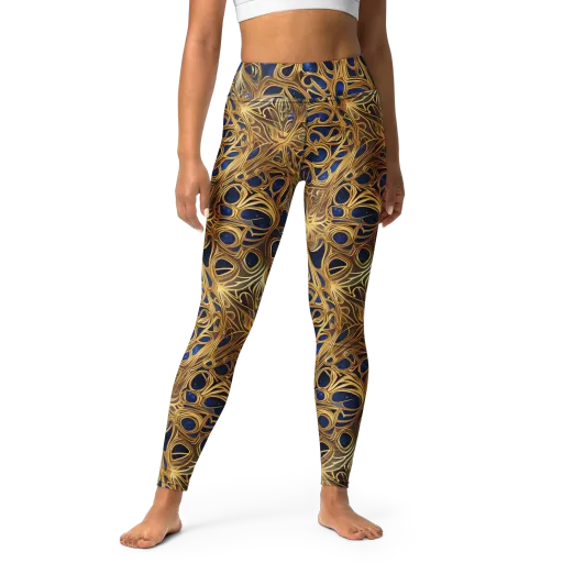 Astral Filigree on a Yoga Leggings