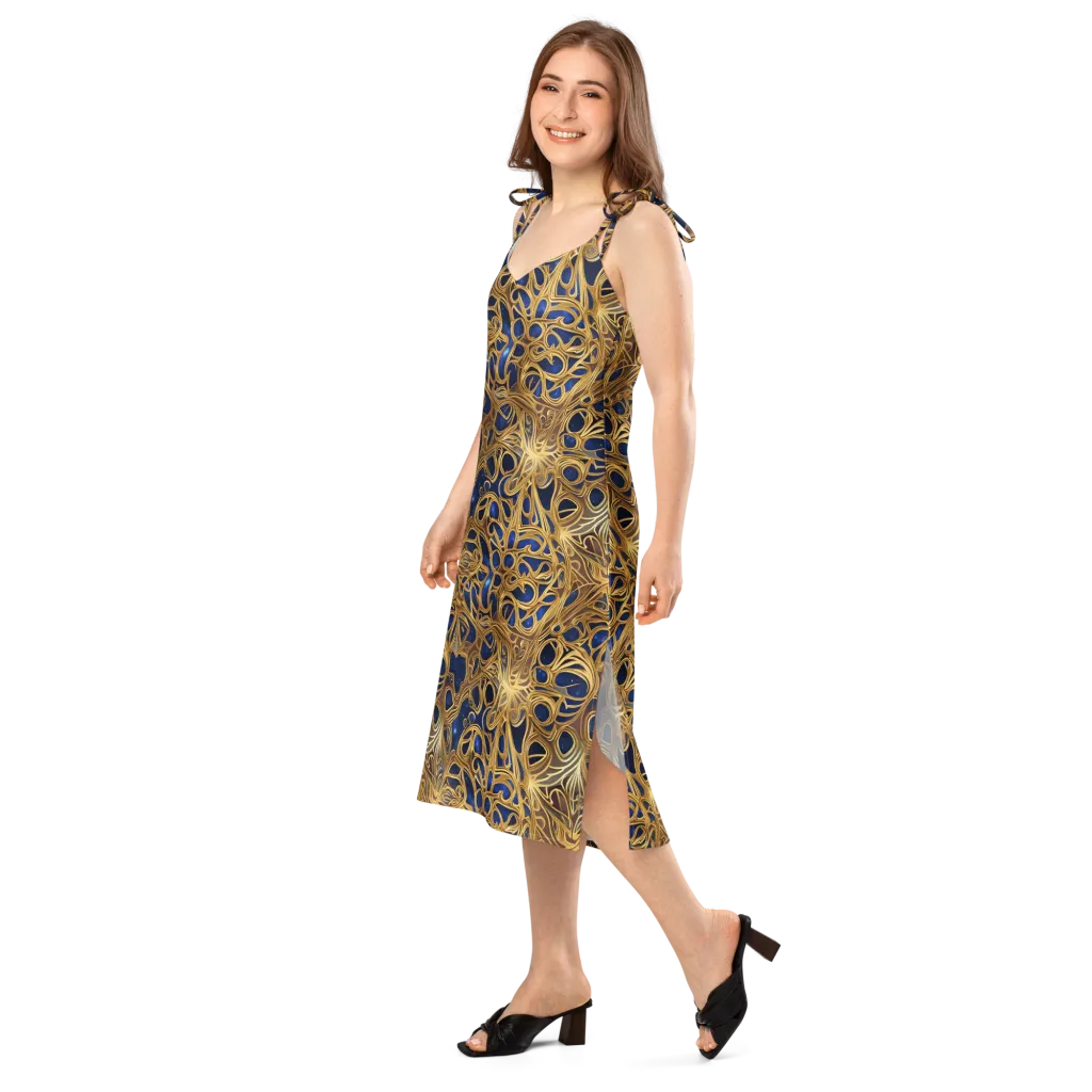 Astral Filigree on Slip Dress — Left Front