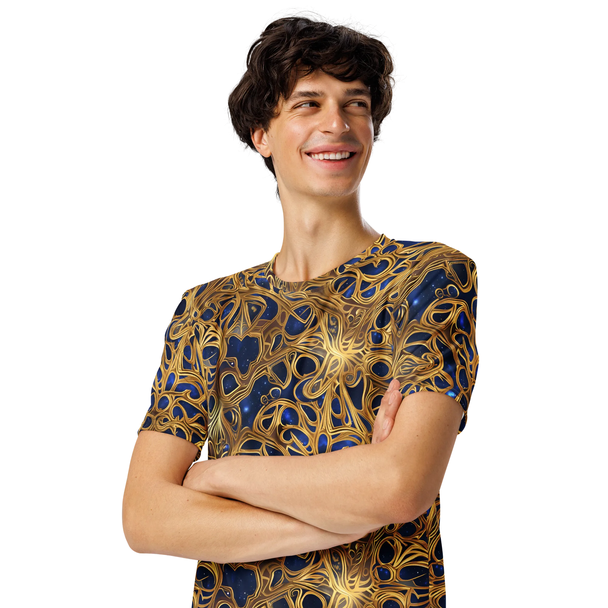 Astral Filigree on Men's Crew Neck T-Shirt — Front print