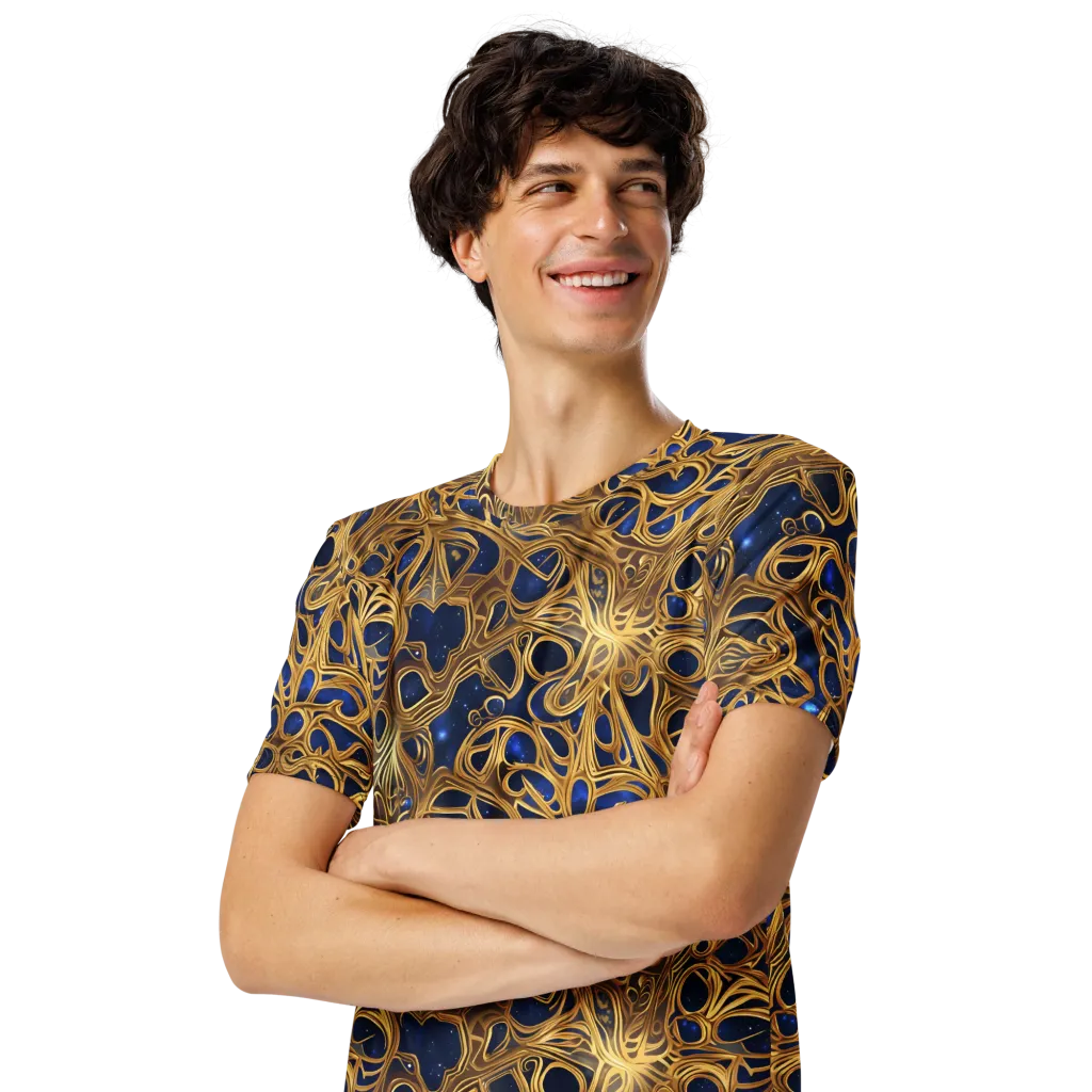 Astral Filigree on Men's Crew Neck T-Shirt — Front print
