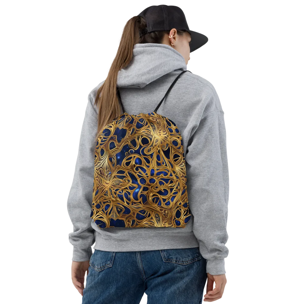 Astral Filigree on Drawstring Bag — Front