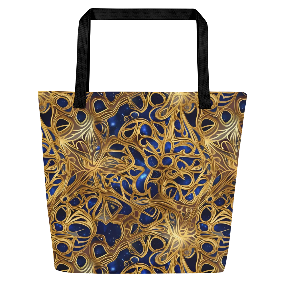 Astral Filigree on Large Tote Bag W/ Pocket — Front