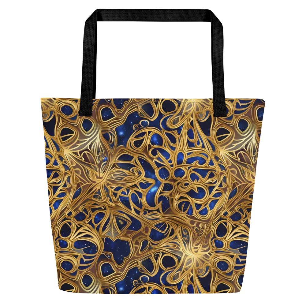 Astral Filigree on Large Tote Bag W/ Pocket — Front