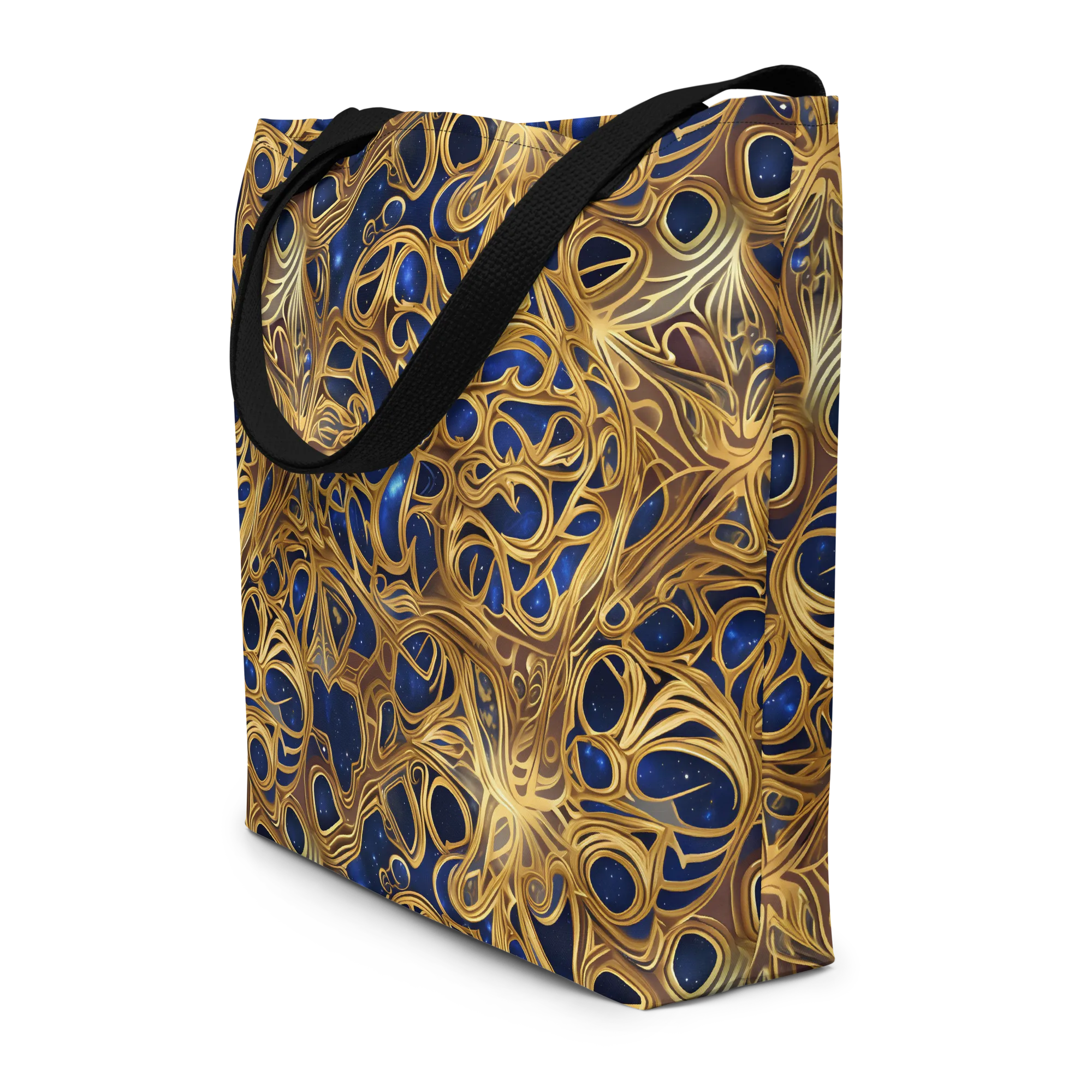 Astral Filigree on Large Tote Bag W/ Pocket — Print file