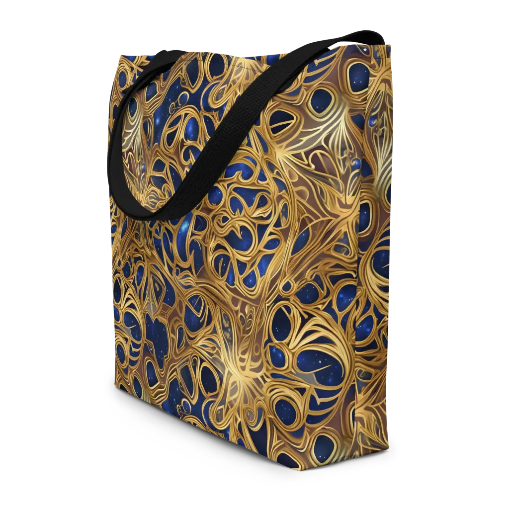 Astral Filigree on Large Tote Bag W/ Pocket — Print file