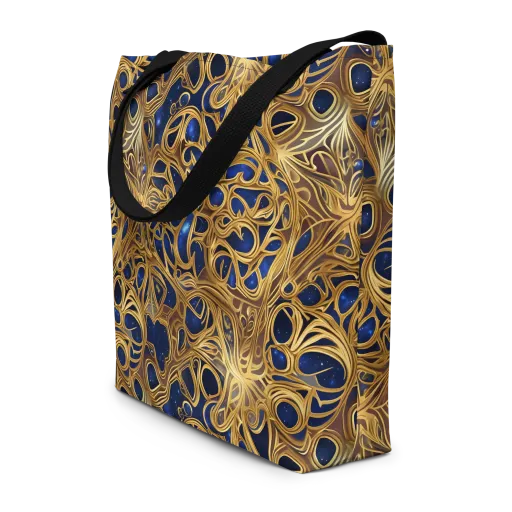Astral Filigree on a Large Tote Bag W/ Pocket