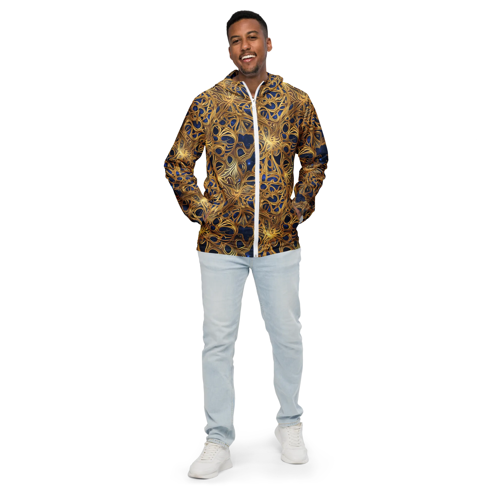 Astral Filigree on Men's Windbreaker — Front